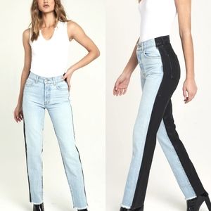 Revice Ex Boyfriend High Rise Jeans in Distressed Two Tone Harlow Wash Size 28